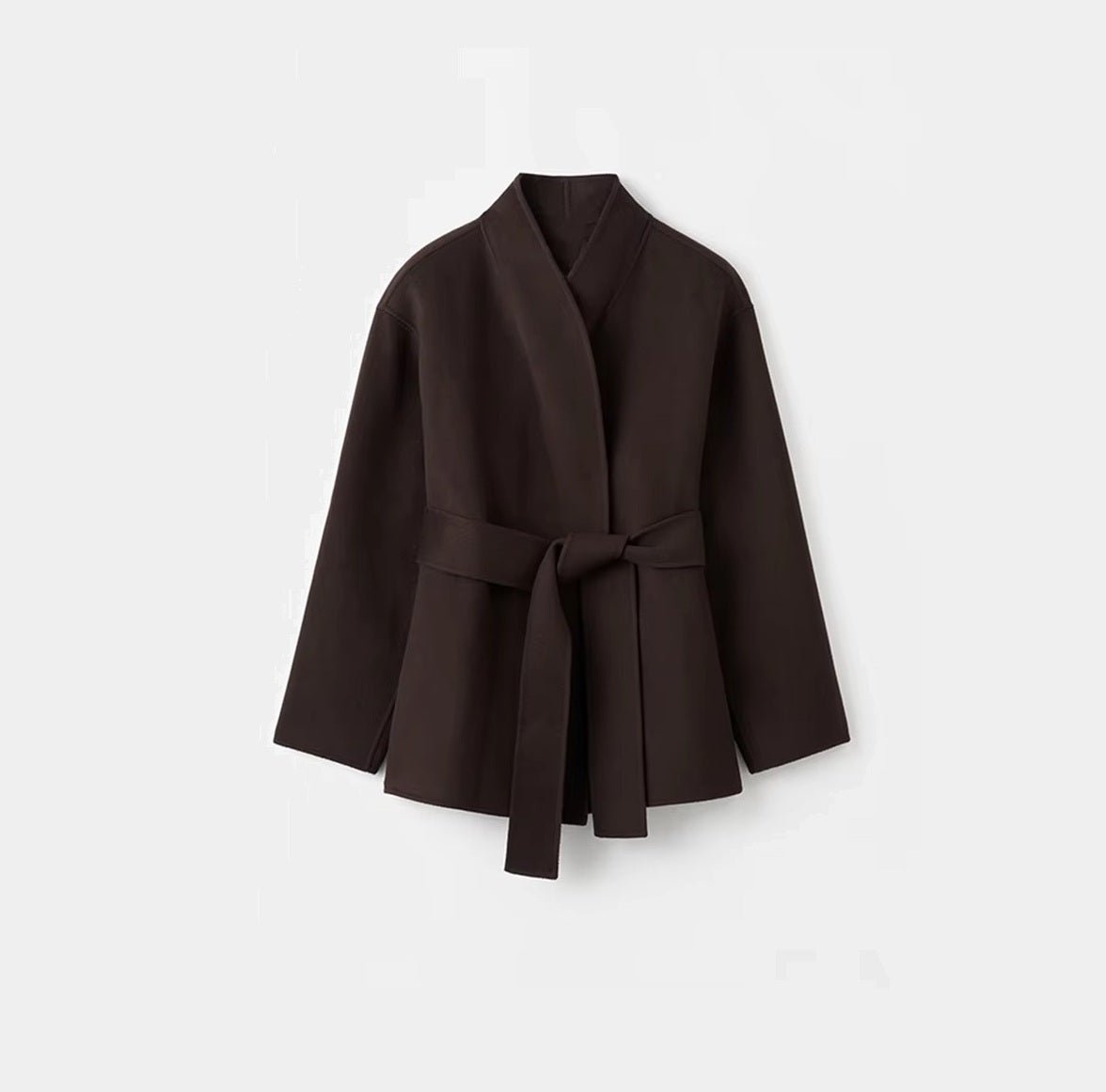 Monica oversized omlottkappa med skärp
