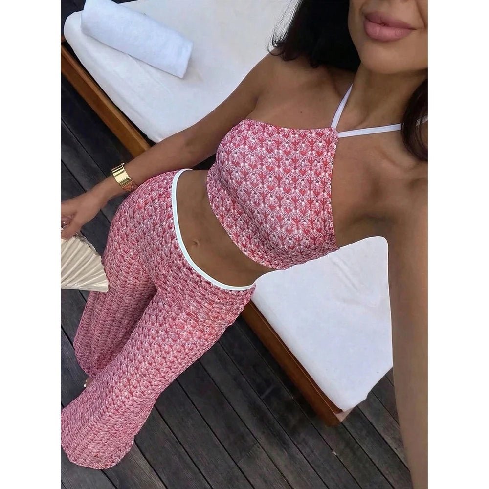 Natalies tredelade bikini med hög hals