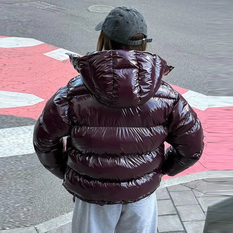 Nica vadderad jacka med huva