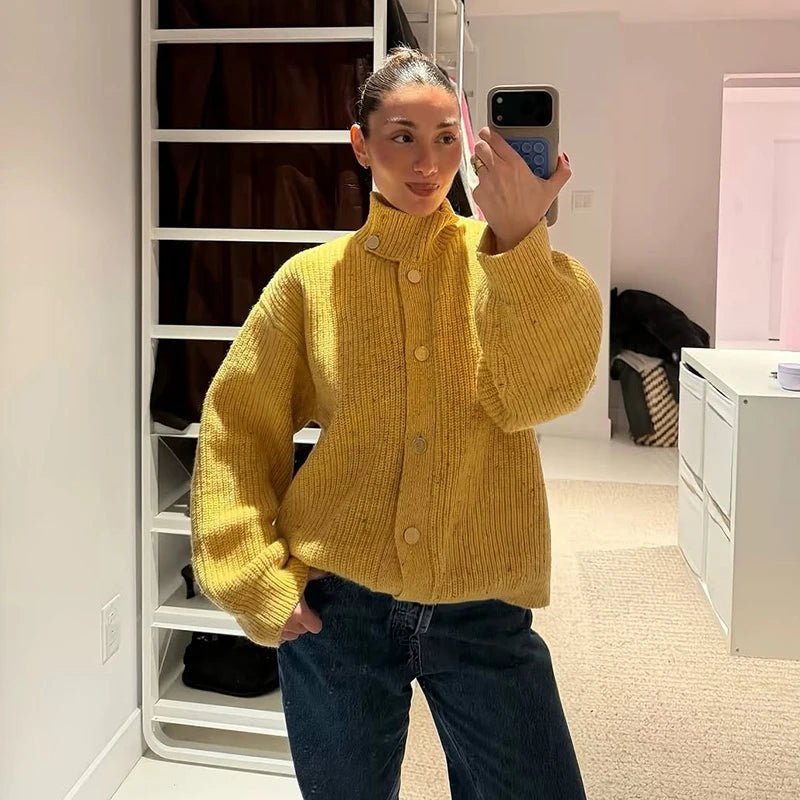 Nicolas oversize-stickade kofta