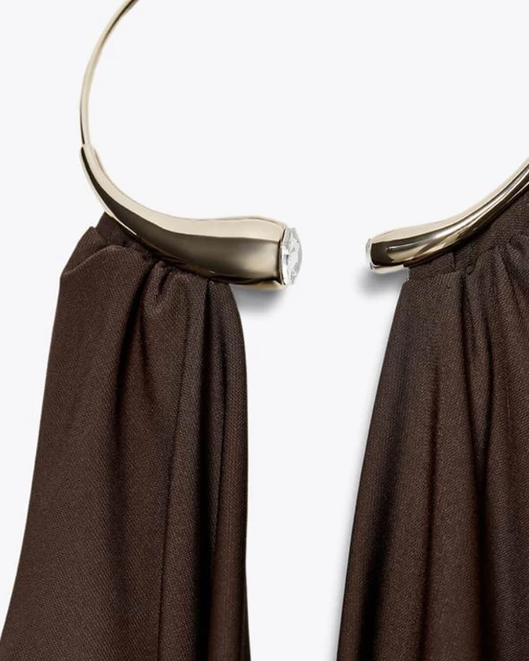 Ophelia draperad body med bar rygg