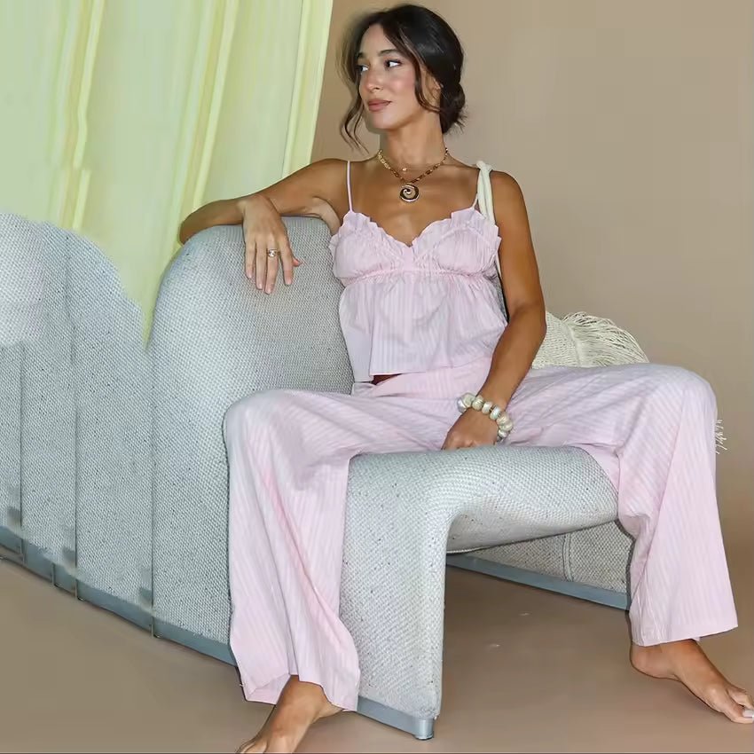 Peyton pyjamasset med volanger