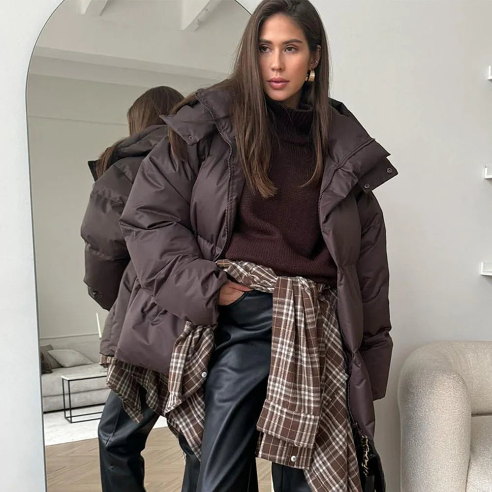 Oversized vadderad parkas