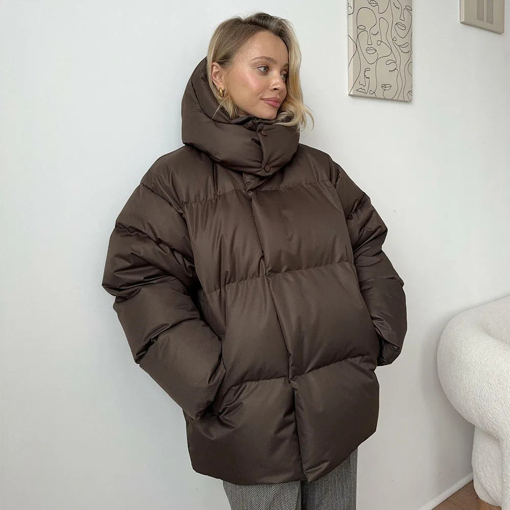 Oversized vadderad parkas