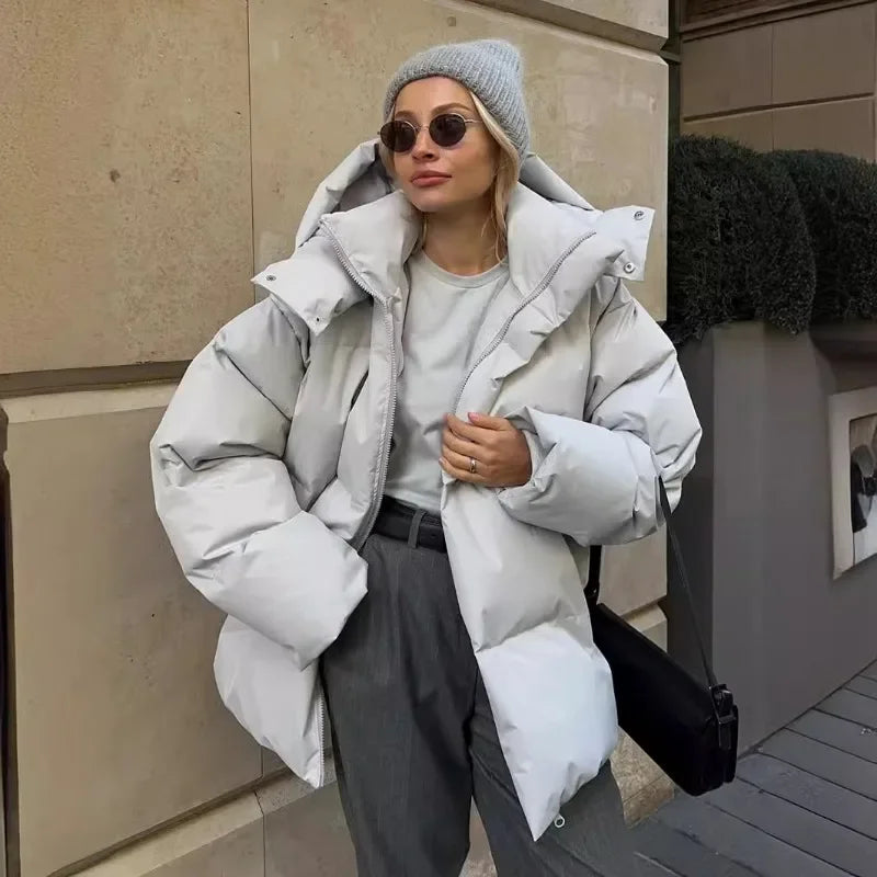 Oversized vadderad parkas