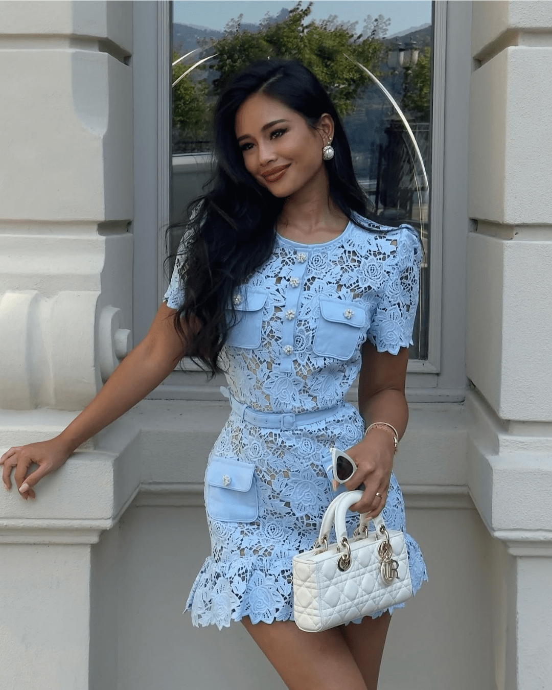 Romy Floral Lace Mini Dress