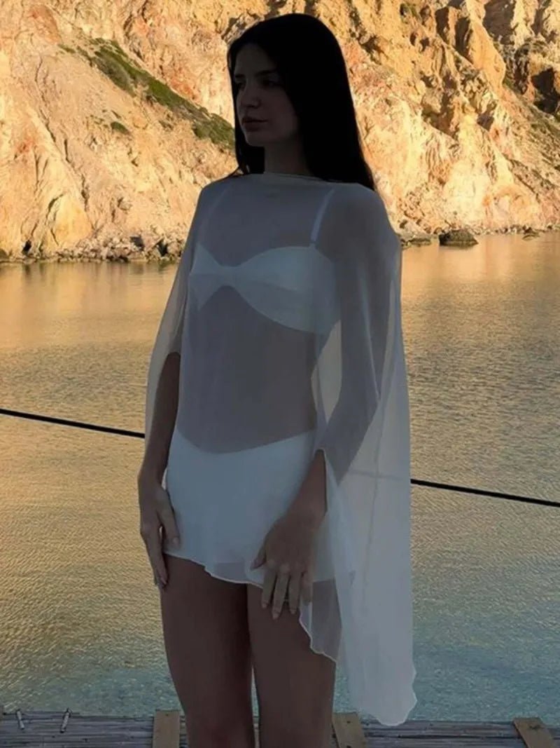Samantha löst sittande blus som täckplagg
