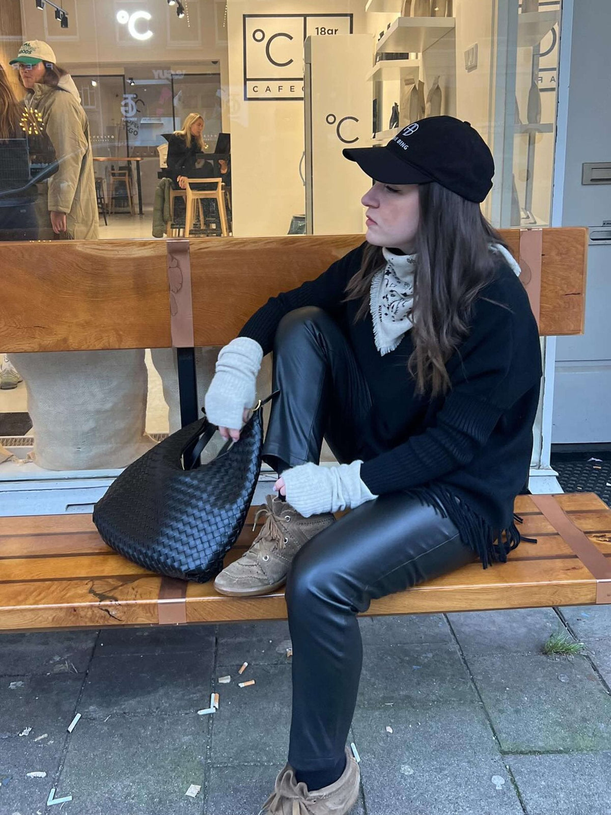 Scarlett vävd tygväska