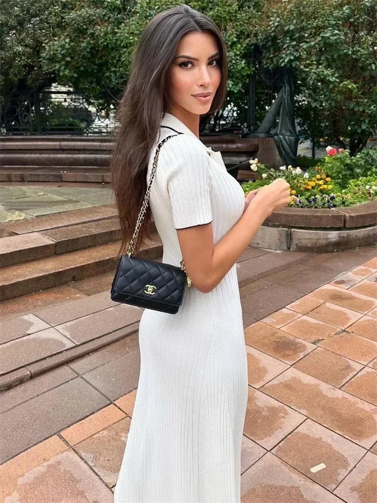 Serena trikåklänning