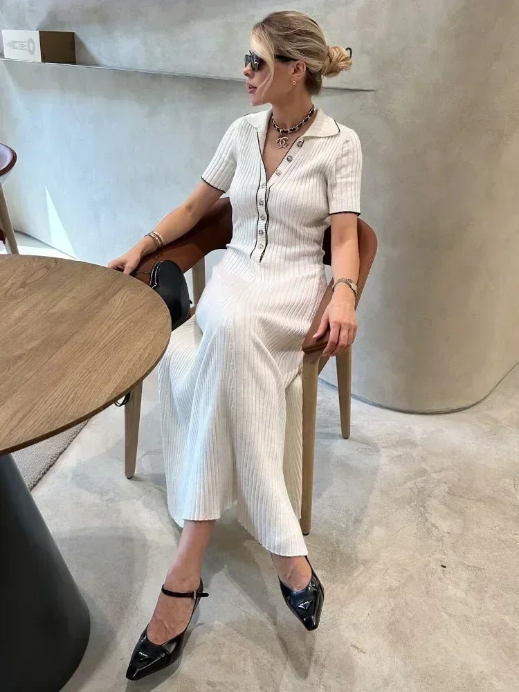 Serena trikåklänning