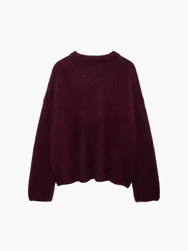 Shiela vinröd pullover