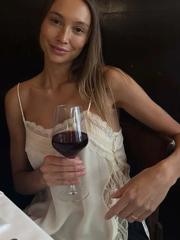 Sia Lace Trim Cami Top