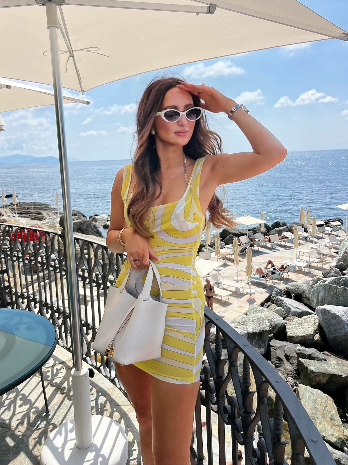 Sophia geometriskt bikiniset i 3 delar