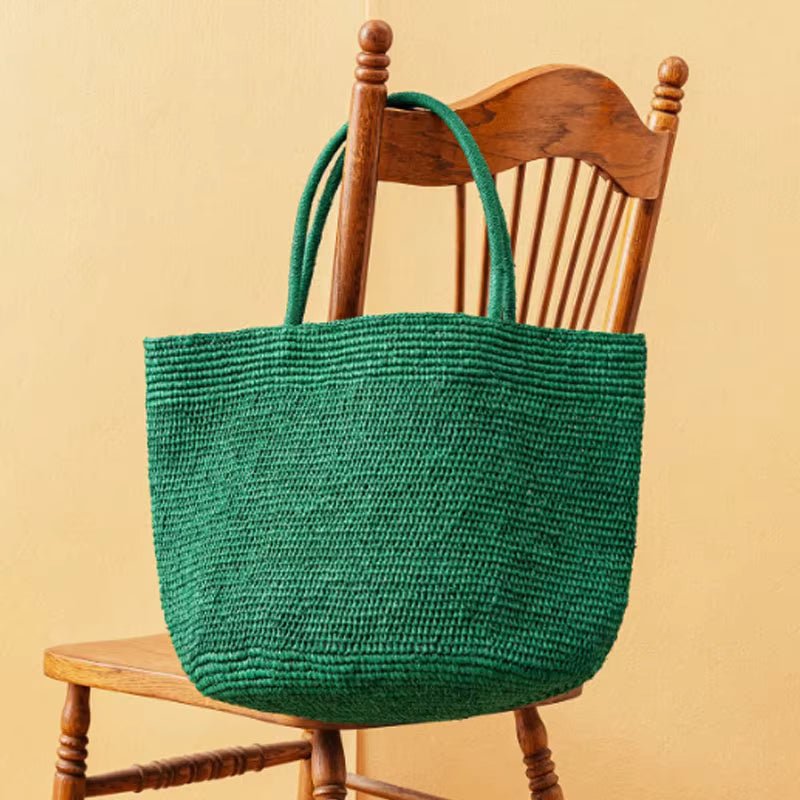 Sophia Handwoven Rattan Tote