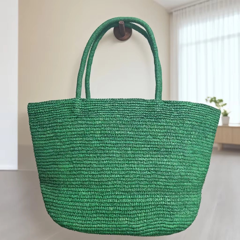 Sophia Handwoven Rattan Tote