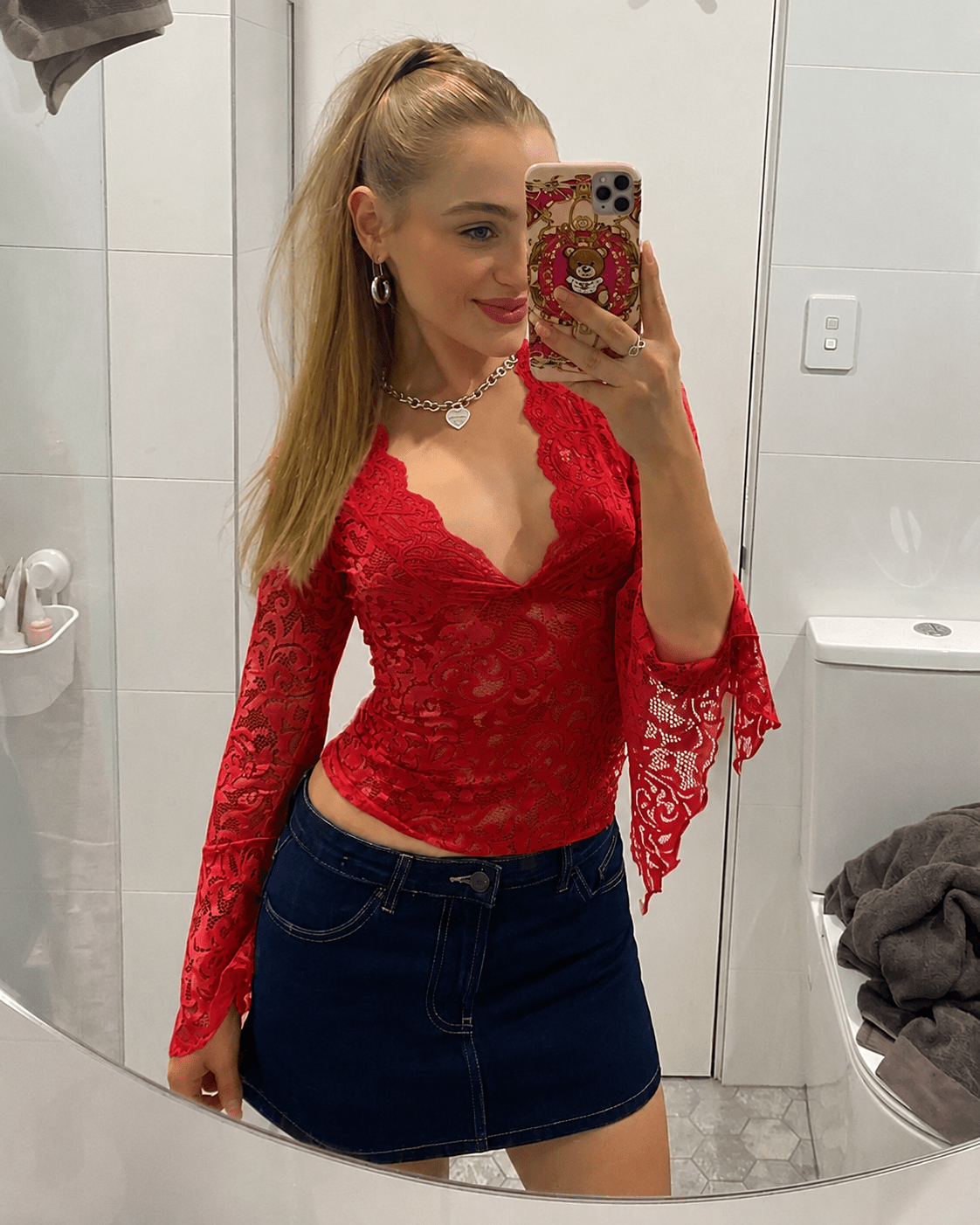 Sophia-spetstopp med V-ringning