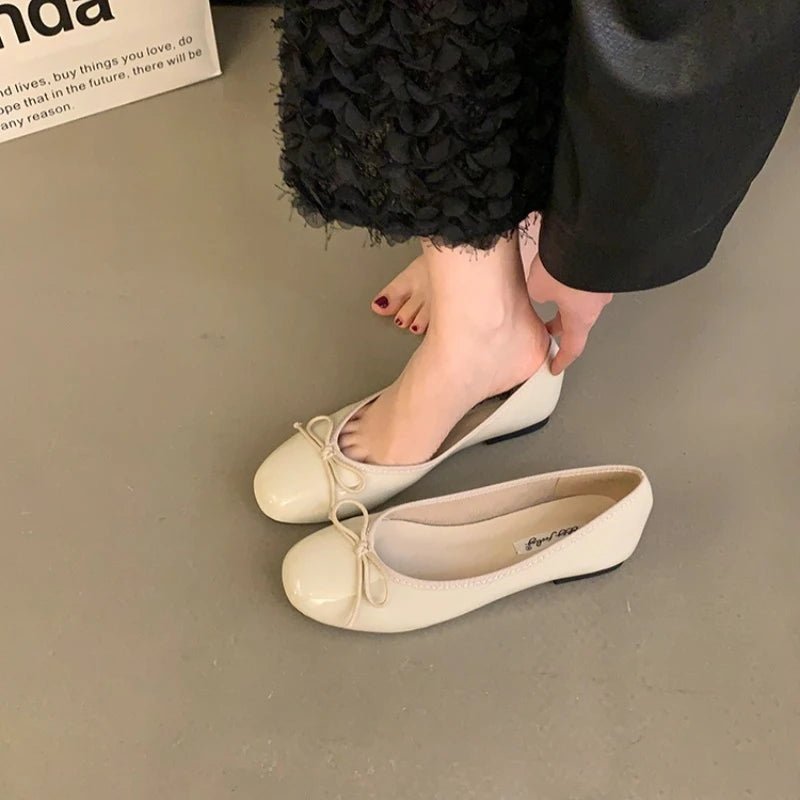 Suzette ballerinaskor med rosett