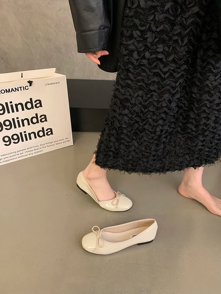 Suzette ballerinaskor med rosett