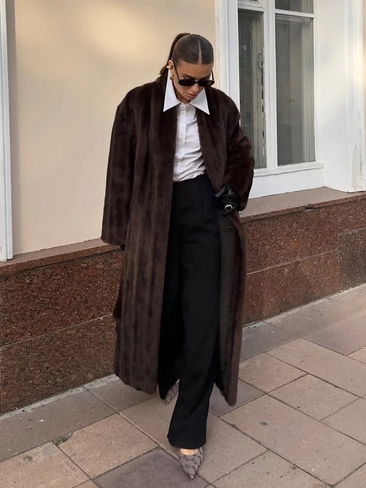 Suzy maxikappa i fuskpäls