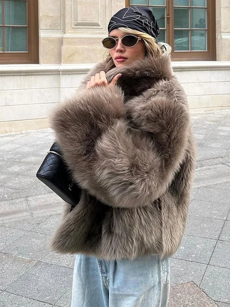 Thalia fuskpälsjacka