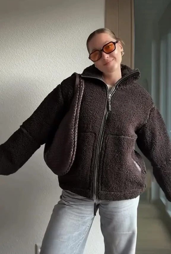 Tidy teddyjacka med dragkedja