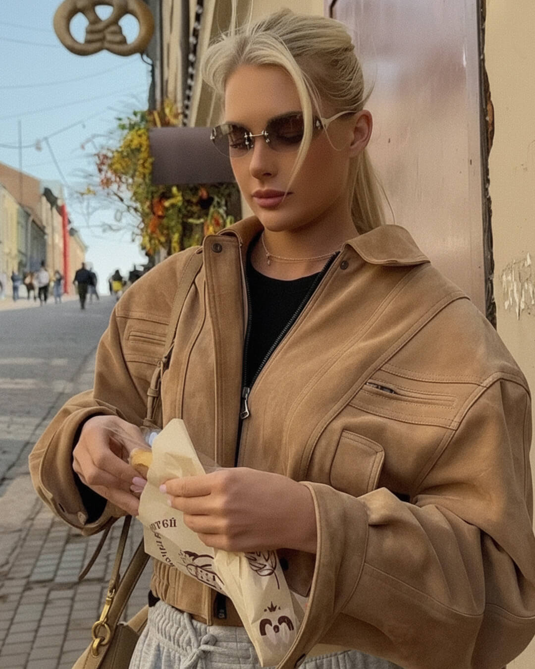 Trisha mockajacka med slagkrage
