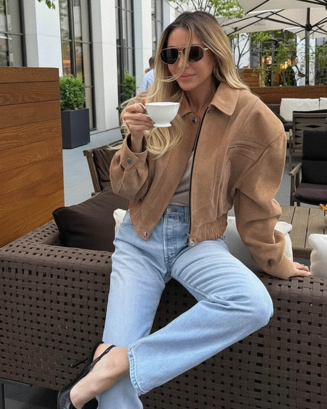 Trisha mockajacka med slagkrage