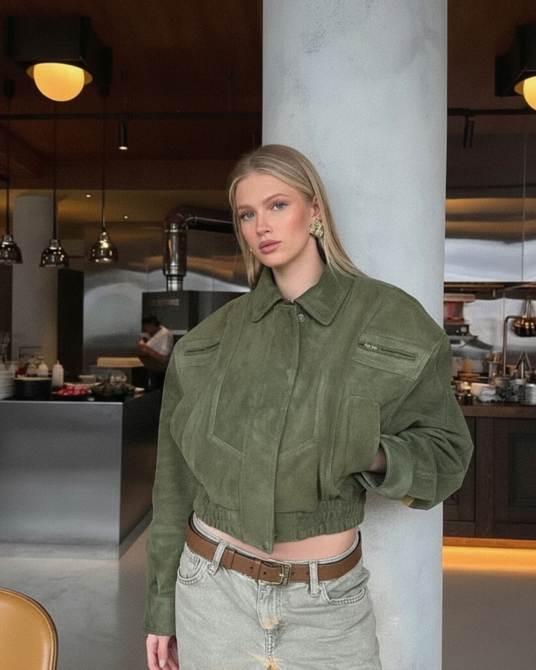 Trisha mockajacka med slagkrage