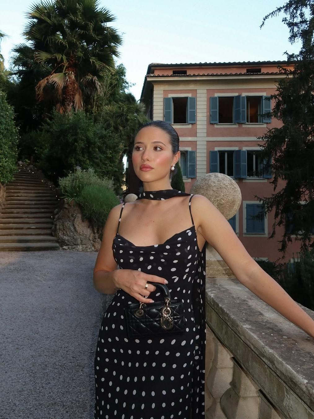 Valerie maxiklänning med prickar