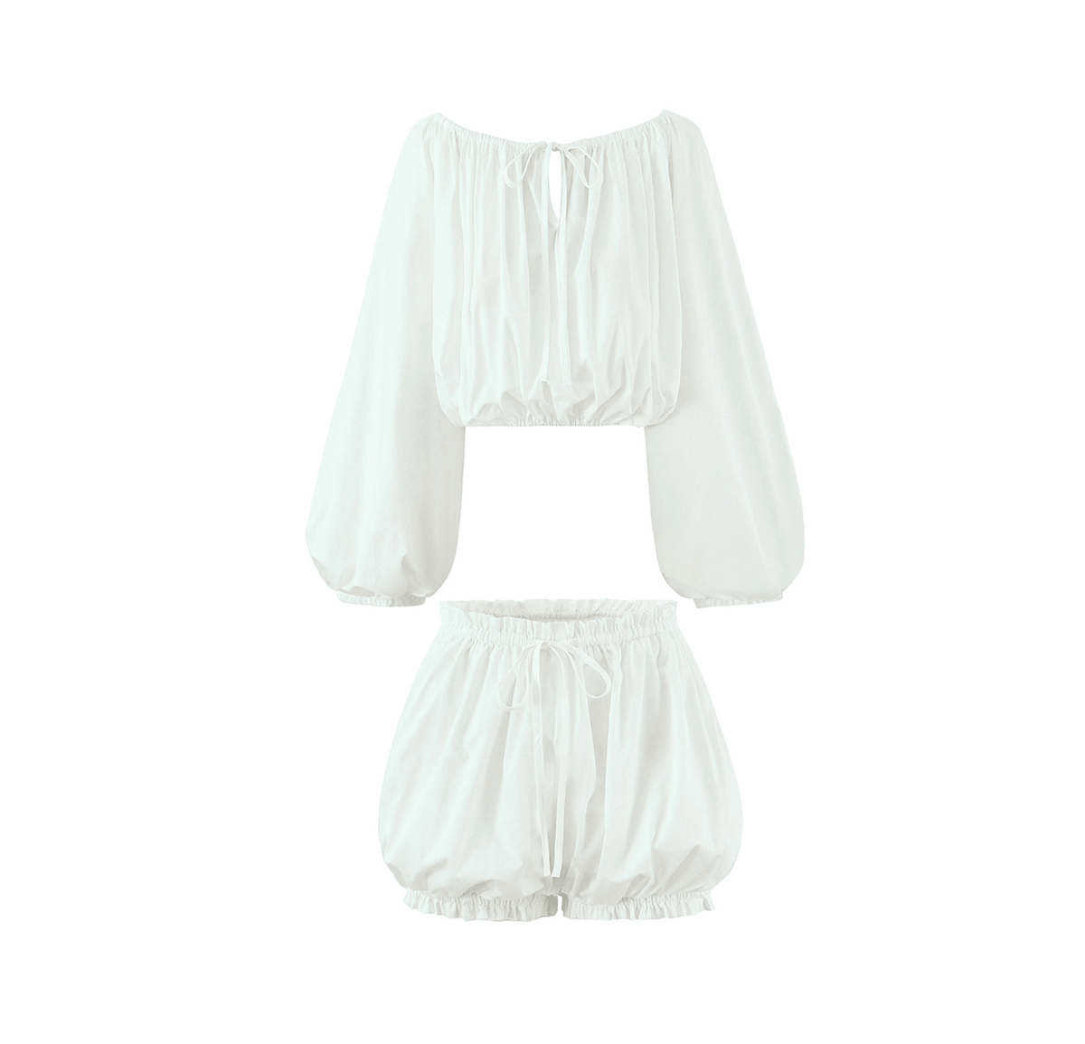 Zoe set med off shoulder-topp och shorts